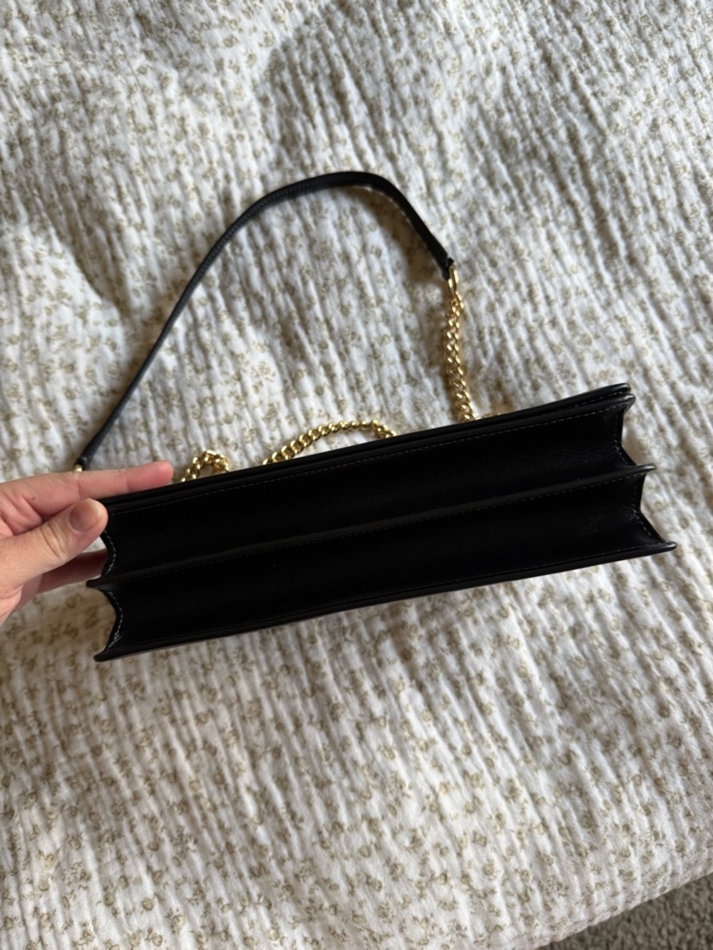 Coach Klare Envelope Crossbody- Black with Gold Hardware - Picture 12 of 15